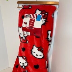 New Hello Kitty Valentines Day Ultra Fine Faux Fur Throw - Hello Kitty Cute Hear